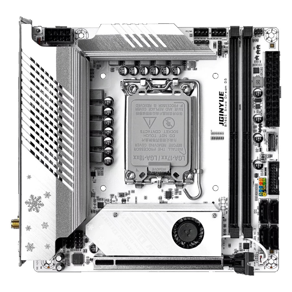 JGINYUE  B760i-Snow Dream  Mot - огляд і ціна Lga1700 Itx Motherboard Ddr5